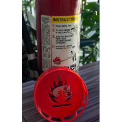 Fire extinguisher holder