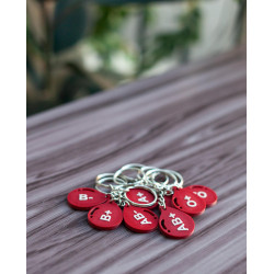 Blood Type Keychain - Blood Drop Design